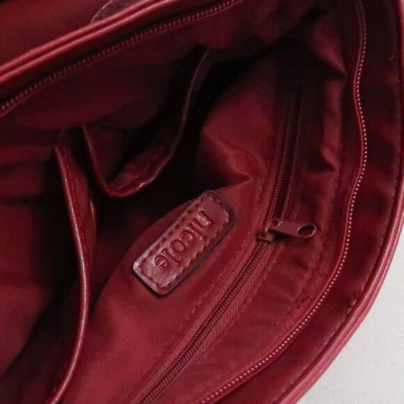 Nicole Miller Red Handbag - Picture 4 of 10